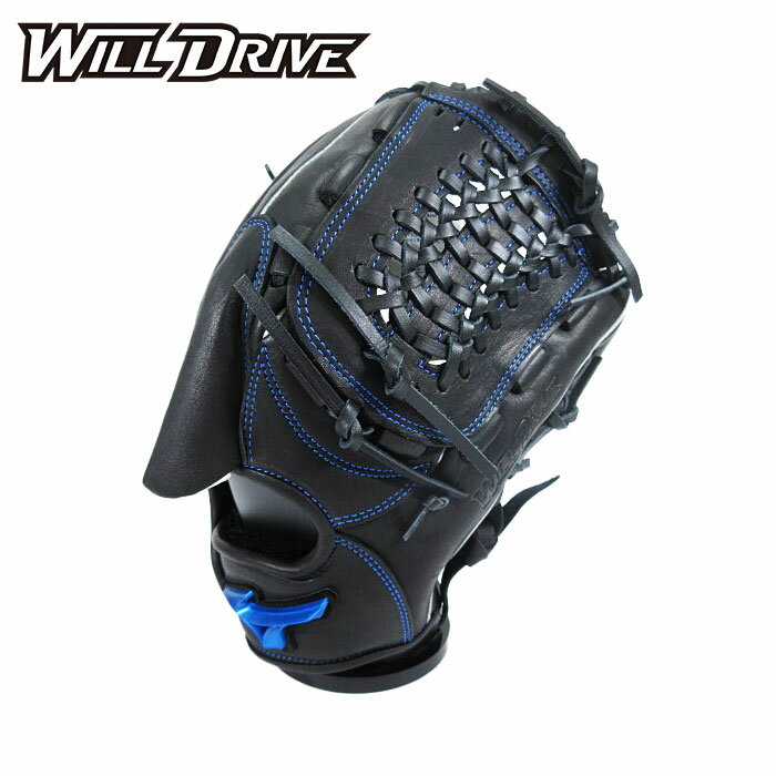 ★すぐ使える柔らかい皮革★【 ミズノ MIZUNO 】【 グラブ グローブ 】 野球 一般 軟式 グローブ 投手 ウィルドライブ ブルー 右投げ ピッチャー 1AJGR32901 (09) ブラック [ten][250123][刺繍可][amz] クリスマス プレゼント