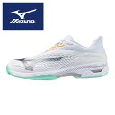 ★クレー/砂入り人工芝コート用★【2025年秋冬モデル】【 ミズノ MIZUNO 】【シューズ 靴】 テニスシューズ ウエーブエクシード 6 OC メンズ レデ...