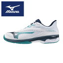 ★クレー/砂入り人工芝コート用★【2025年秋冬モデル】【 ミズノ MIZUNO 】【シューズ 靴】 テニスシューズ ウエーブエクシード 6 ワイド OC メン...