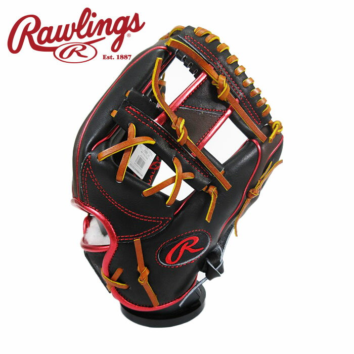 [型付け1円(オプション含む)]【 ローリングス Rawlings 】【 グラブ グローブ 】野球 一般軟式用グローブ(内野手用) HOH プロエクセル ウィザード #02 カラーズ 右投げ用 GR4FHW2CN52MG (B/CHO) ブラック/チョコ [ten][240930][刺繍可][amz] クリスマス プレゼント