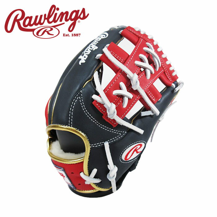 [型付け1円(オプション含む)]【2024年秋冬モデル】【ローリングス　Rawlings】【グラブ　グローブ】野球 一般軟式用グローブ(内野手用) HOH ウィザード #01 カラーズ 右投げ用 GR4FHWCK4MG (N/SC) ネイビー/スカーレット [ten][241004][刺繍可]