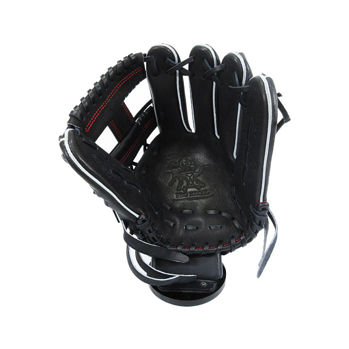 アスリート ステージの[型付け1円(オプション含む)]【 2026年 春夏モデル】【 ローリングス Rawlings 】【 グラブ グローブ 】 野球 一般 軟式 グローブ 内野手 HOH PRO EXCEL 右投げ プロエクセル 内野 GR6HEN6X (B) ブラック [ten][260330][刺繍可][amz]｜アングル3