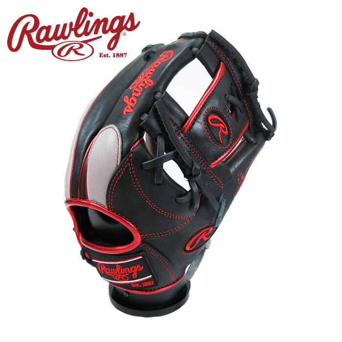 [型付け1円(オプション含む)]★即使用対応グラブ★【ローリングス　Rawlings】【グラブ　グローブ】野球 一般軟式用グローブ(内野手用) ハイパー テック カラー シンク 右投げ用 GR4HTCN62 (B/GRY) ブラック/グレー [ten][240404][刺繍可]