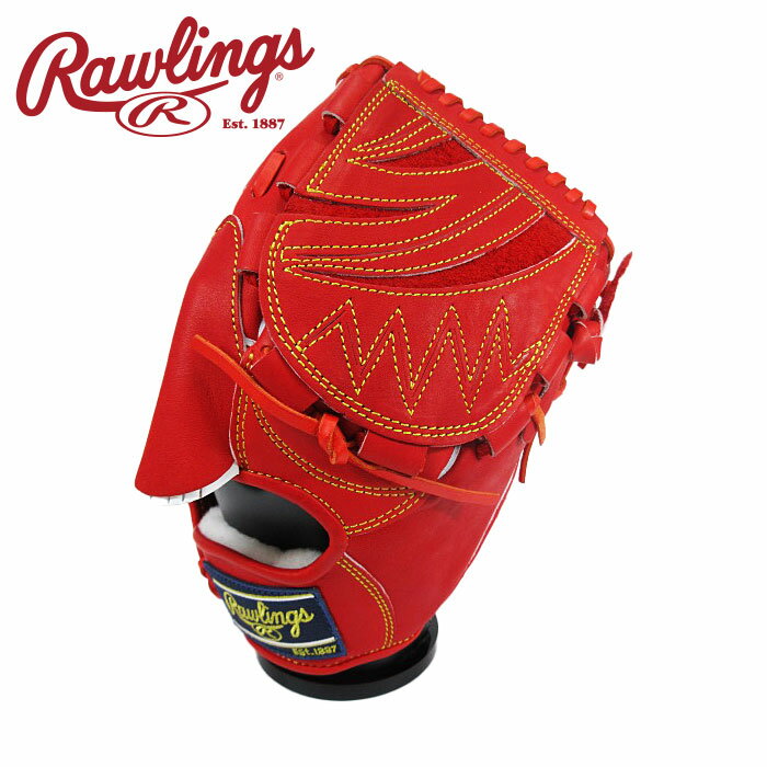 [型付け1円(オプション含む)]【2025年春夏モデル】【ローリングス　Rawlings】【グラブ　グローブ】 野球 一般 軟式 グローブ 投手 HOH プロ エクセル 右投げ ローリングス ピッチャー GR5HEA15W (ROR) レッドオレンジ [ten][250418][刺繍可]