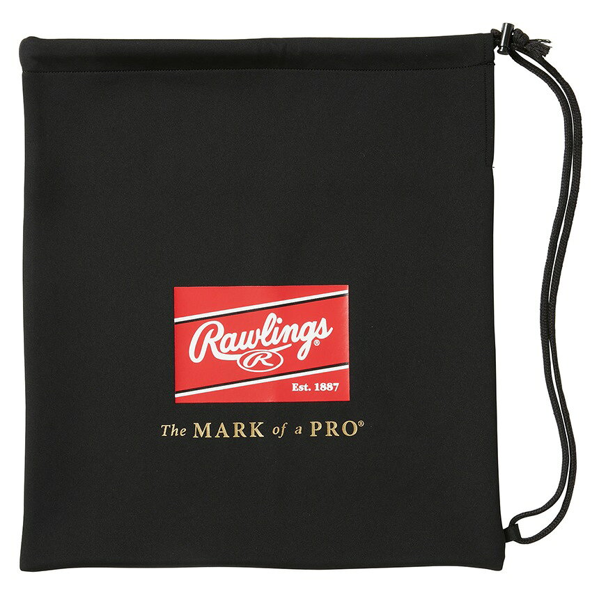 [最大2000円OFFクーポン発行中]【即日発送】【メール便送料無料】★パッチロゴプリントのグラブ袋★【 ローリングス Rawlings 】【 アクセサリー 】野球 グラブ袋 グローブ袋 グラブバッグ マルチバッグ EAC14S05 (B) ブラック [ten][240930][amz] 父の日