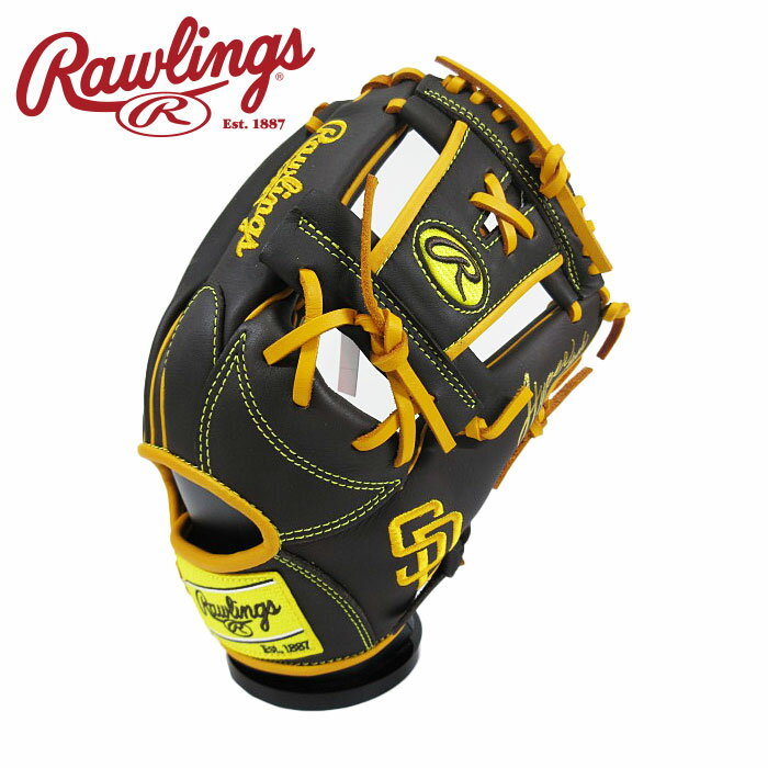 [型付け1円(オプション含む)]【 ローリングス Rawlings 】【 グラブ グローブ 】 野球 一般 軟式 グローブ 内野手 HYPER TECH MLB TEAM 右投げ ローリングス グラブ ハイパーテック 内野 GR5HTMN62 (SPD) パドレス [ten][250124][刺繍可][amz] クリスマス プレゼント