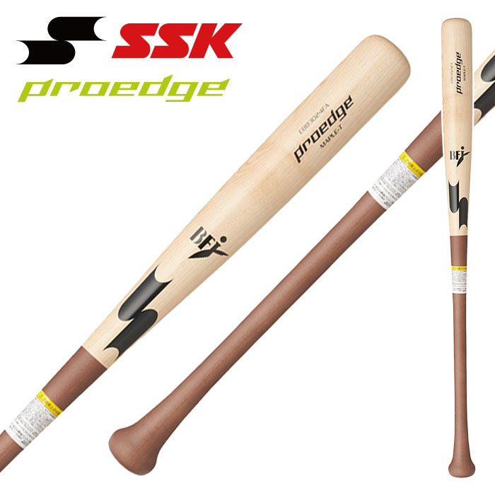 ★坂本 勇人選手モデルのスレンダー形状★【 2025年 秋冬モデル】【 SSK エスエスケイ 】【 バット 】 野球 硬式 木製 バット プロエッジ 84cm 860g メイプル HS スレンダー EBB3024FA (HSSL) ナチュラル×Mブラウン [ten][250903][amz] クリスマス プレゼント