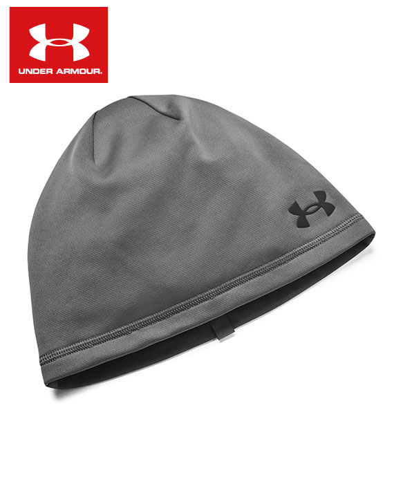 【即日発送】【メール便送料無料】【 2025年 秋冬モデル】【 アンダーアーマー UNDER ARMOUR 】【 帽子 】 ビーニー メンズ UA ストーム ニット帽 裏起毛 速乾 スポーツ ランニング 1365918 (025) キャッスルロック/ブラック [ten][251105][amz]