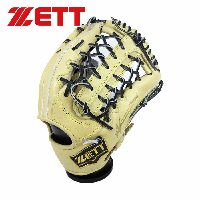 [型付け1円(オプション含む)]【ゼット　ZETT】【グラブ　グローブ】野球 一般軟式用グローブ(オールラウンド用) ウイニングロード 右投げ用 BRGB33440R (3219) パステルブラウン/ブラック [ten][240930]