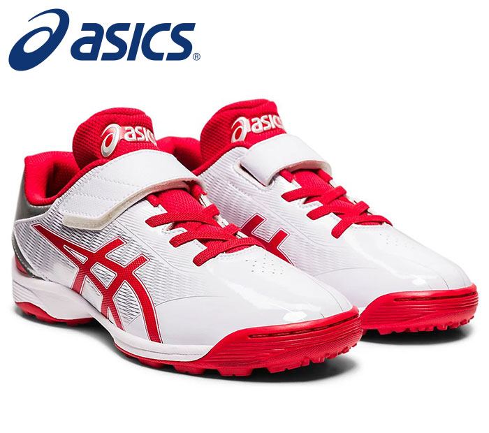 【アシックスベースボール　asics】【シューズ　靴】野球　トレーニングシューズ (ジュニア用)　スターシャイン TR 2　靴幅スタンダード　トレシュー　アップシューズ　子供　1124A009　101　ホワイト×レッド　[210205][刺繍可]