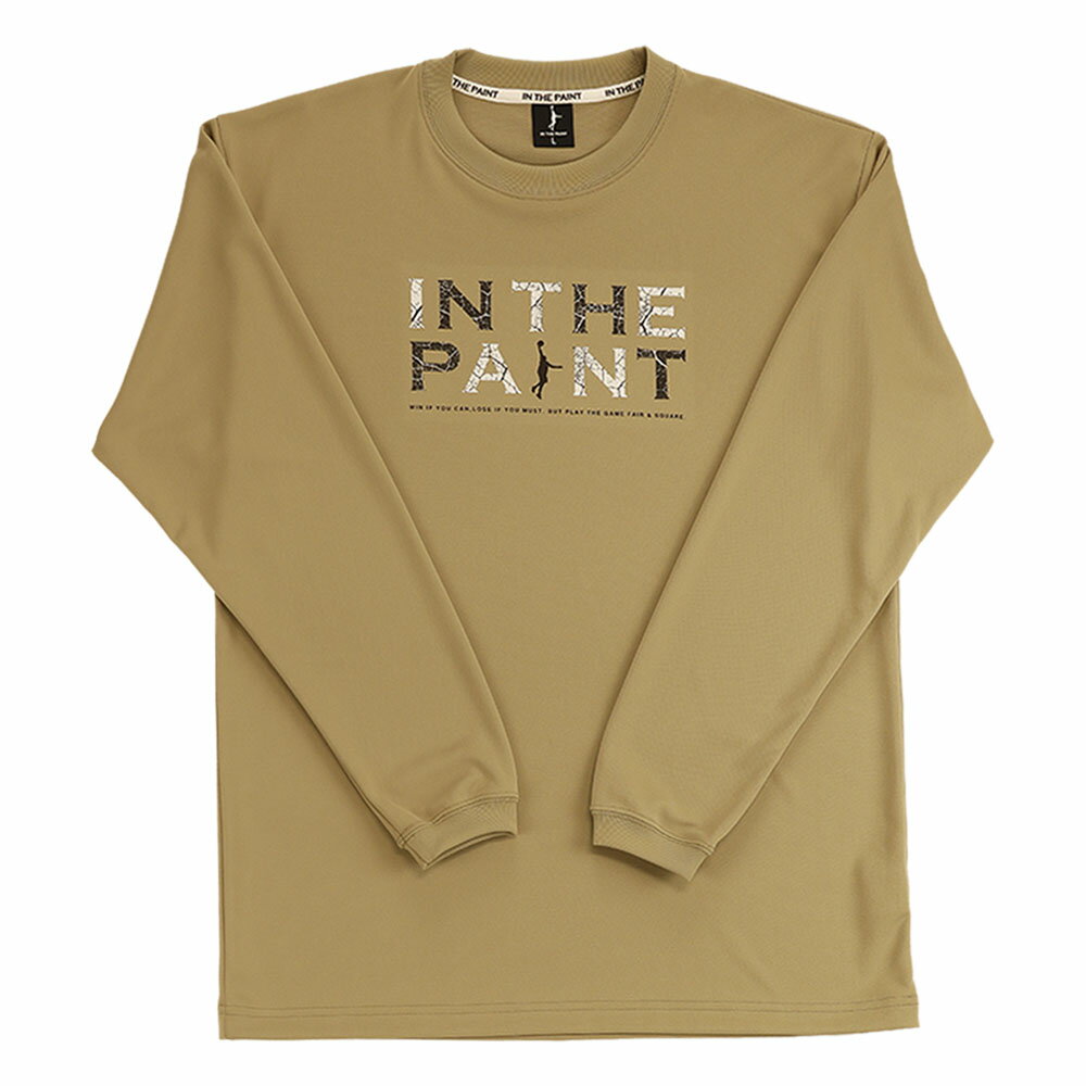 【メール便送料無料】【インザペイント　IN THE PAINT　ベンチウォーマー】【ウェア】バスケット 長袖Tシャツ メンズ レディース 男女兼用 プラクティスシャツ プラシャツ 練習着 ITP24404 (51) キャメル [241125]