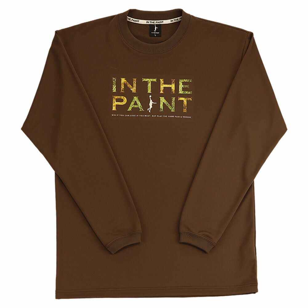 【メール便送料無料】【インザペイント　IN THE PAINT　ベンチウォーマー】【ウェア】バスケット 長袖Tシャツ メンズ レディース 男女兼用 プラクティスシャツ プラシャツ 練習着 ITP24404 (52) モカ [241125]