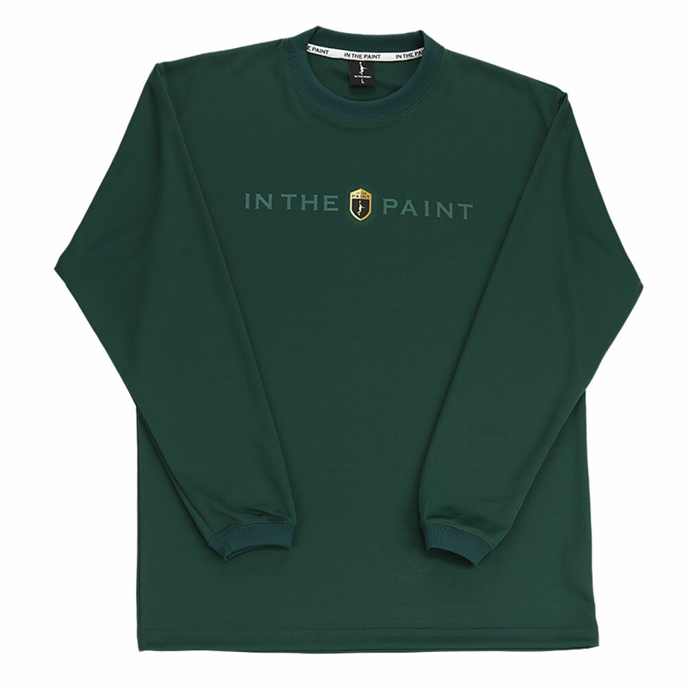 【メール便送料無料】【インザペイント　IN THE PAINT　ベンチウォーマー】【ウェア】バスケット 長袖Tシャツ メンズ レディース 男女兼用 プラクティスシャツ プラシャツ 練習着 ITP24406 (08) グリーン [241130]