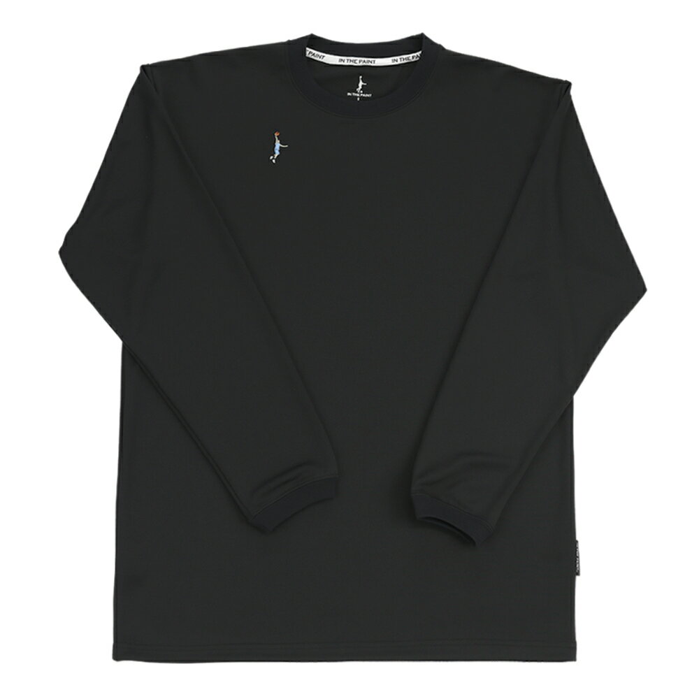 【メール便送料無料】【インザペイント　IN THE PAINT　ベンチウォーマー】【ウェア】 バスケット 長袖Tシャツ メンズ レディース 男女兼用 プラクティスシャツ プラシャツ 練習着 ITP24410 (10) ブラック [241201]