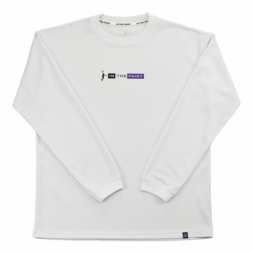 【メール便送料無料】【インザペイント　IN THE PAINT　ベンチウォーマー】【ウェア】 バスケット 長袖Tシャツ メンズ レディース 男女兼用 プラクティスシャツ プラシャツ 練習着 ITP24416 (0116) ホワイト/パープル [241201]