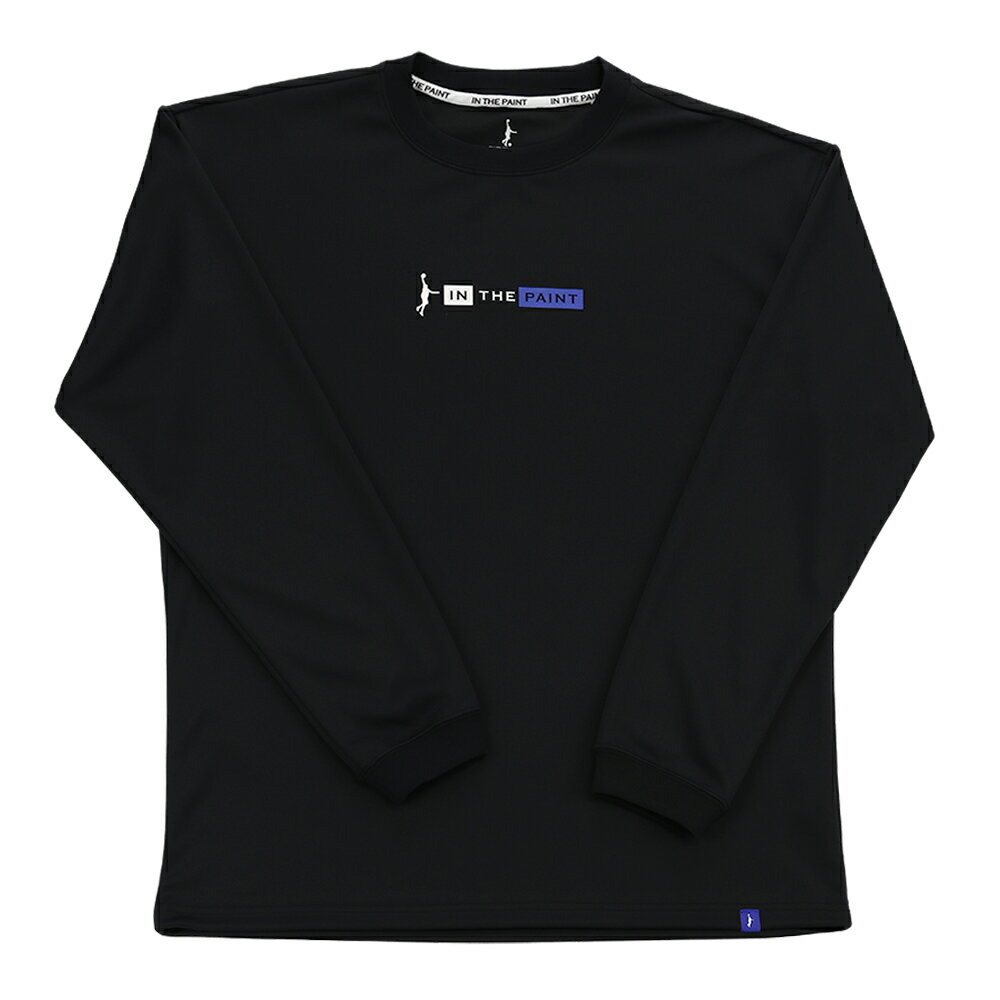 【メール便送料無料】【インザペイント　IN THE PAINT　ベンチウォーマー】【ウェア】 バスケット 長袖Tシャツ メンズ レディース 男女兼用 プラクティスシャツ プラシャツ 練習着 ITP24416 (1006) ブラック/ロイヤル [241201]