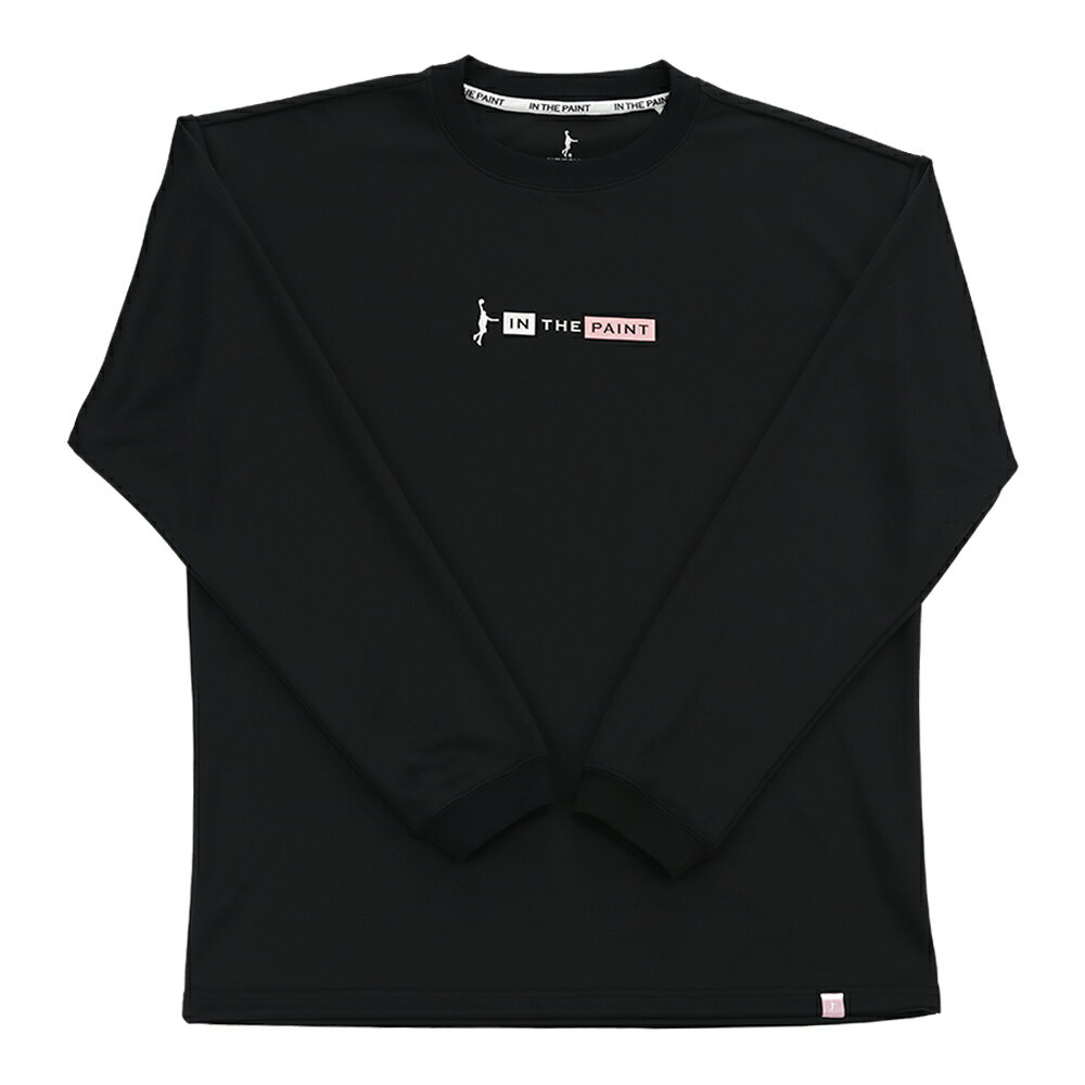 【メール便送料無料】【インザペイント　IN THE PAINT　ベンチウォーマー】【ウェア】 バスケット 長袖Tシャツ メンズ レディース 男女兼用 プラクティスシャツ プラシャツ 練習着 ITP24416 (1011) ブラック/ピンク [241201]
