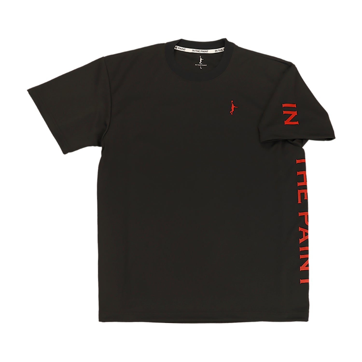 【メール便送料無料】【 インザペイント IN THE PAINT ベンチウォーマー 】【 ウェア 】 バスケ 半袖 Tシャツ メンズ レディース 男女兼用 シャツ 練習着 ITP25333 ブラック/レッド [251027][amz]