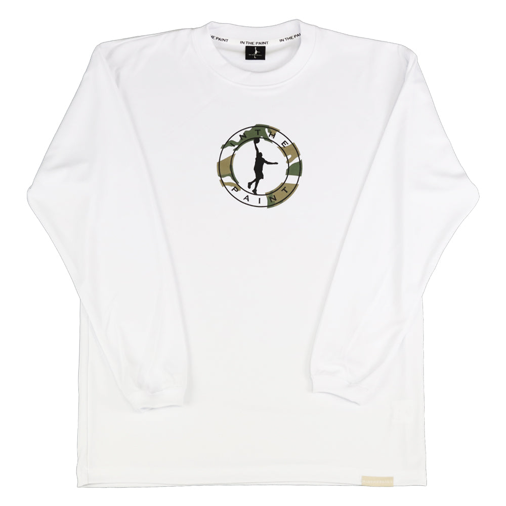 【メール便送料無料】【 インザペイント IN THE PAINT ベンチウォーマー 】【 ウェア 】 バスケ 長袖 Tシャツ メンズ レディース 男女兼用 シャツ ITP25422 ホワイト [251017][amz]