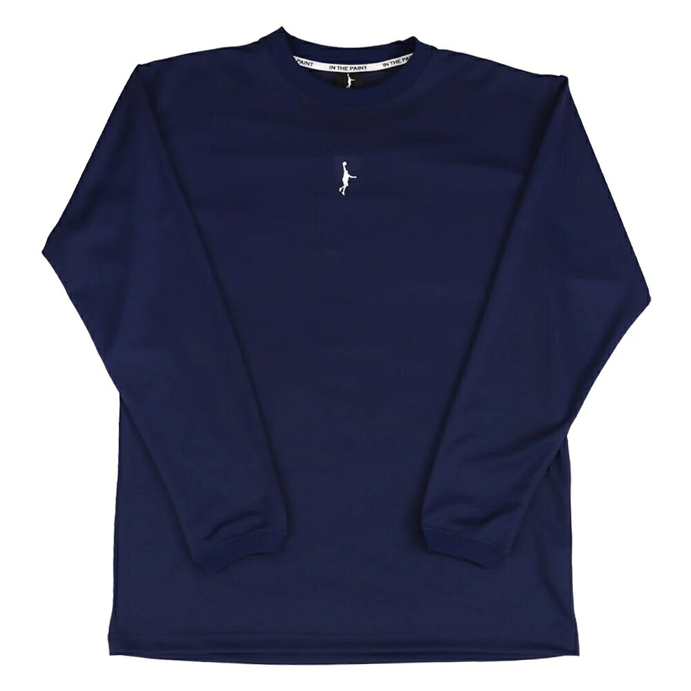【メール便送料無料】【 インザペイント IN THE PAINT ベンチウォーマー 】【 ウェア 】 バスケ 長袖 Tシャツ メンズ レディース 男女兼用 バックプリントロゴ シャツ ITP25437 ネイビー [251017][amz]