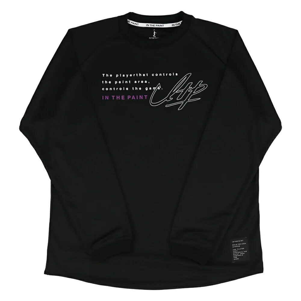 【メール便送料無料】【 インザペイント IN THE PAINT ベンチウォーマー 】【 ウェア 】 バスケ 長袖 Tシャツ メンズ レディース 男女兼用 シャツ ITP25457 ブラック [251017][amz]