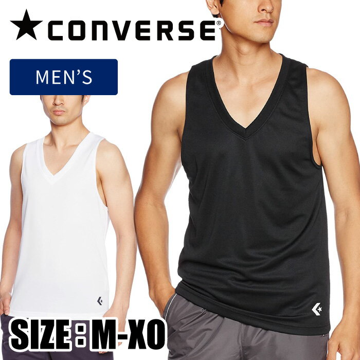    [男性用] コンバース　CONVERSE  ウェア バスケット　ノースリーブインナーシャツ　メンズ　ゲームインナーシャツ　タンクトップ　CB231703