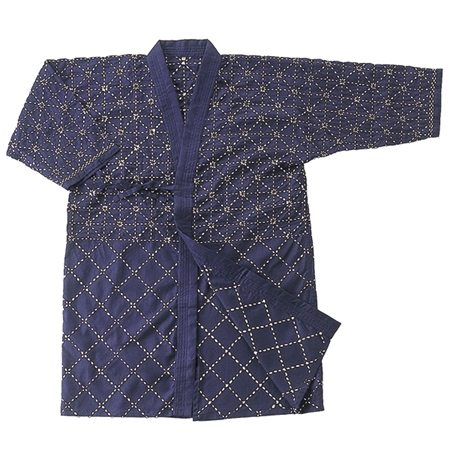 ★適合身長:140-160cm★【特価SALE　セール価格】【ミツボシ】 剣道着 剣道衣 紺六三四 紺地白糸手刺 剣道 道着 T011 T-011 [201221][刺繍可]