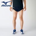 【メール便送料無料】【ミズノ MIZUNO】【ウェア】陸上 レーシングパンツ メンズ ショートパンツ インナーパンツ付き 吸汗速乾 U2MB705009 ブラッ...