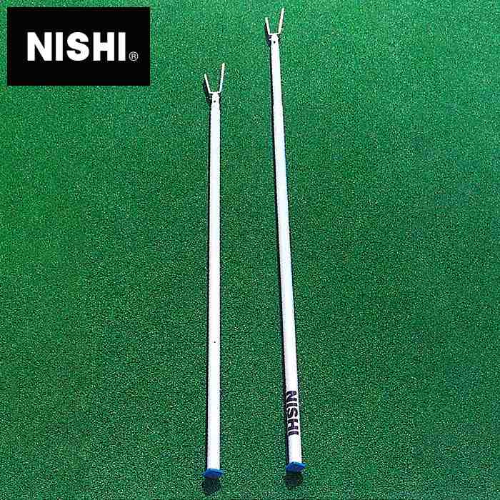 【ニシスポーツ　NISHI】【設備・用具】 陸上 棒高跳用バーあげ器 2本組 3段伸縮式 使用範囲：1450〜3855mm F3207 [230408][大型宅配便]