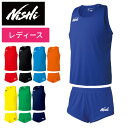 【ニシスポーツ NISHI】【ウェア】陸上 ランニングトップ&パンツ レディース 女性用 上下セット セットアップ N65L014 N66L014N [2304...