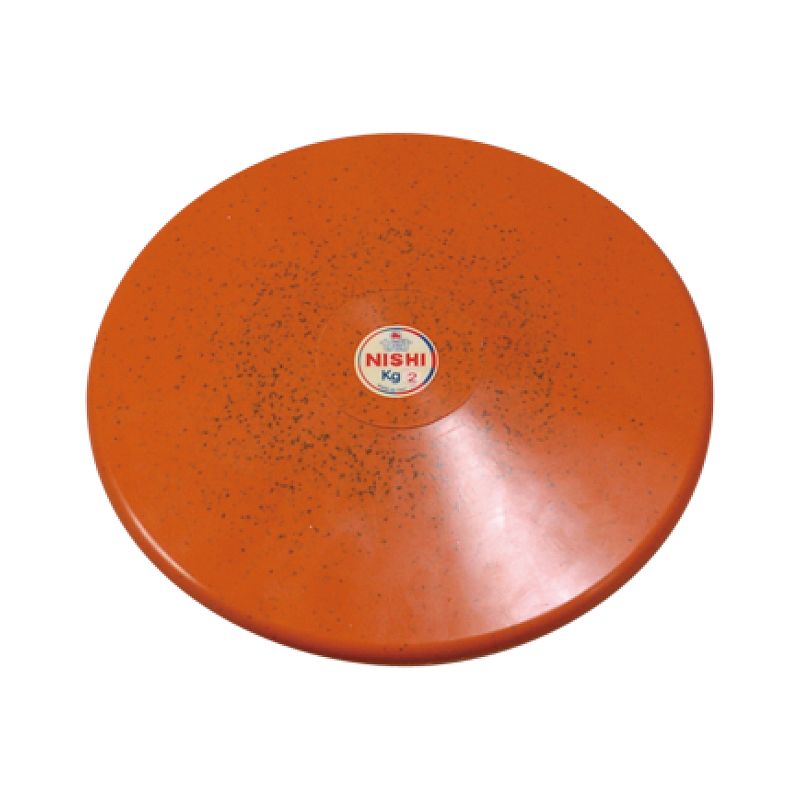 ★室内で使用可!高品質ゴムを使用し、表面が滑らかで鉄製リングと変わらぬリリース感★【 ニシスポーツ NISHI 】陸上競技 円盤 (練習用・ゴム製) 2.0kg...