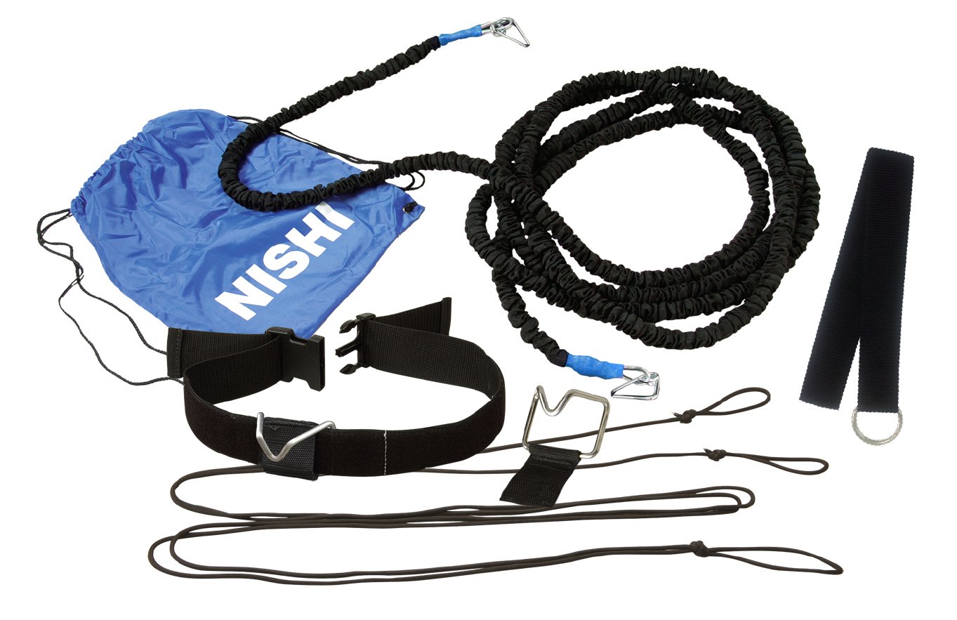 【ニシスポーツ NISHI】【陸上競技用品】トレーニングチューブ(9m/ヘビー) クイックリリース・スピードハーネスTS(9mヘビーチューブタイプ) NT7422D 父の日