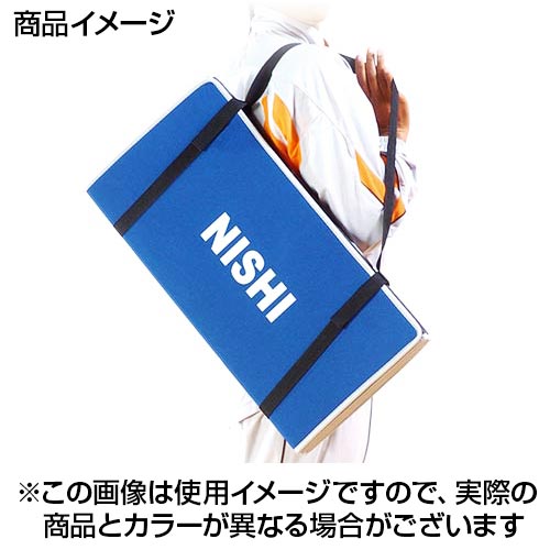 【ニシスポーツ　NISHI】【スポーツケア用品】エクサマット NE-6 折りたたみ ストレッチマット エクササイズマット トレーニングマット 筋力トレーニング 筋トレ フィットネス NT7922A パープル×イエロー [200409] 父の日 プレゼント 3