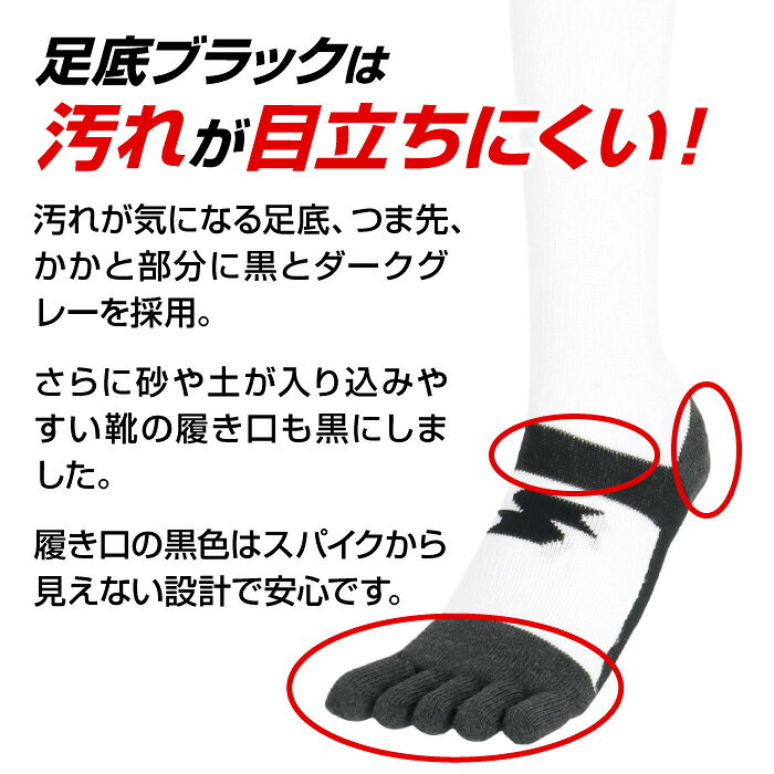 【メール便送料無料】【 2026年 新モデル】【 SSK エスエスケイ 】【 ソックス 靴下 】 野球 5本指 アンダーソックス 3足組 膝上 ロング 大人 ジュニア 小学生 3P 3足 セット 黒 白 紺 赤 青 エンジ パンダ 足底ブラック セール YA262 [260713][amz] drafuto1-10372360 アスリート ステージ サンプル画像3
