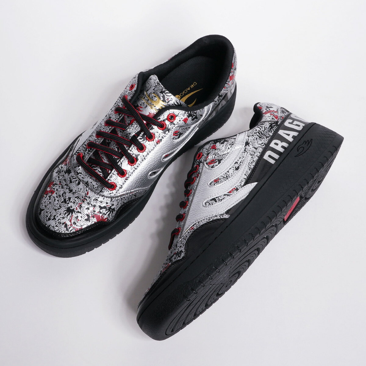 ドラゴンベアード【公式ショップ】【DB 1200 GRAPHI BLK DRAGON】限定モデル ブラッシュアップ ファッション スニーカー 履き心地いい スト...