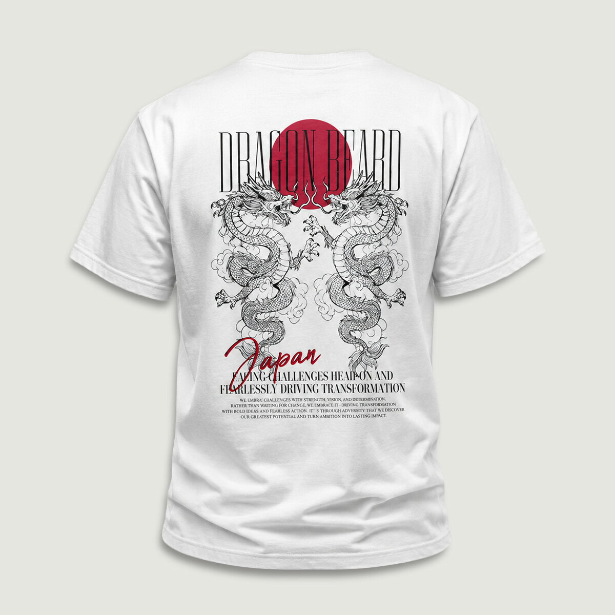 Rakuten - ドラゴンベアード【公式ショップ】【DBa-002j WHITE】NEW 白 apparel アパレル ファッション Tシャツ メンズファッション 刺繍 プリント 綿100% ストリートファッション オールシーズン 半袖 オリジナル