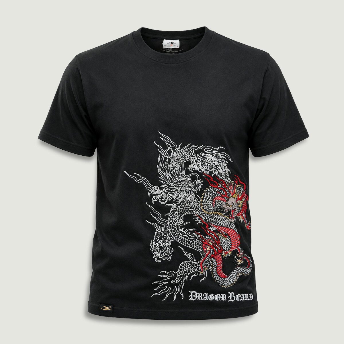 Rakuten - ドラゴンベアード【公式ショップ】【DBa-003e BLACK】NEW 黒 apparel アパレル ファッション Tシャツ メンズファッション 刺繍 プリント 綿100% ストリートファッション オールシーズン 半袖 オリジナル
