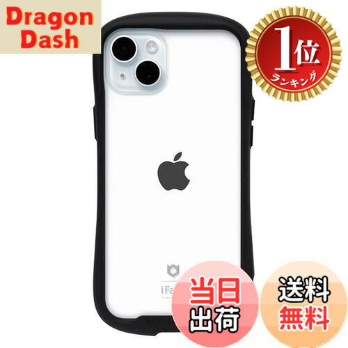 【楽天ランキング1位獲得】【送料無料】iFace Reflection iPhone 15 Plus ケース クリア 強化ガラス (ブラック)【アイフェイス アイフォン15plus 用 iphone15プラス 用 カバー 韓国 耐衝撃 透明 ストラ
