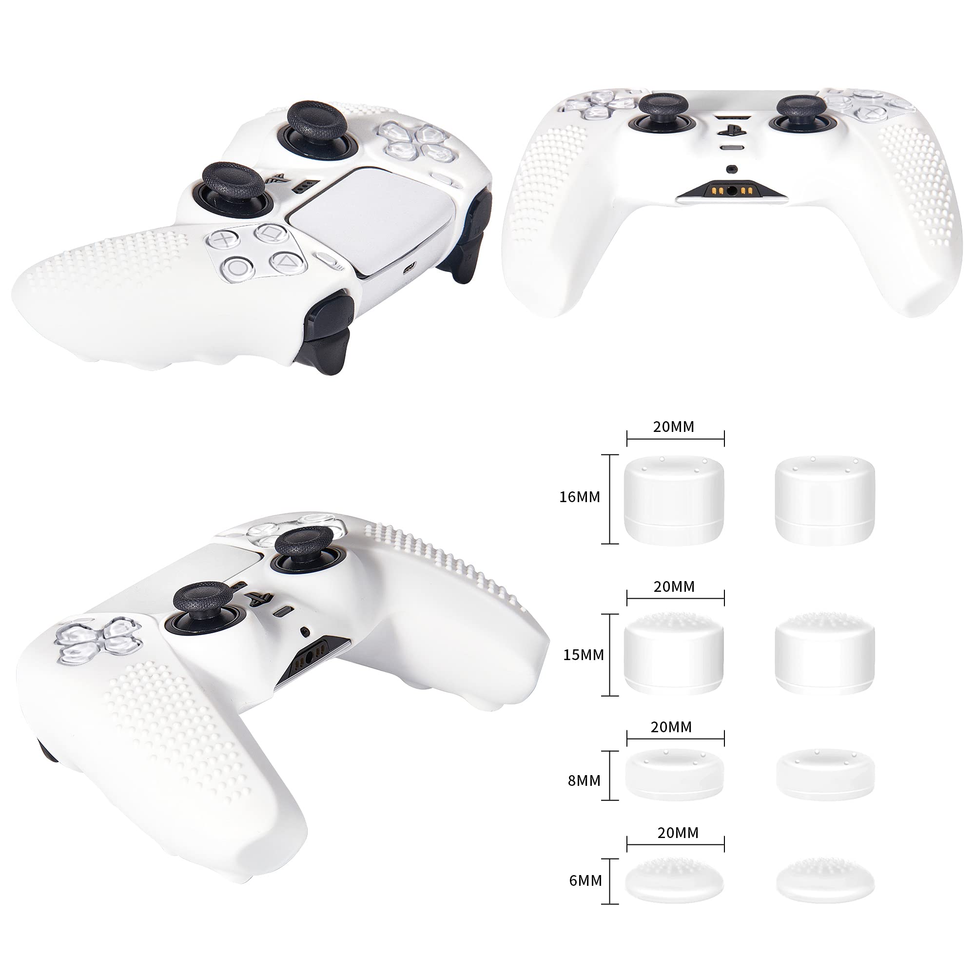 【アンサー Answer】アンサー PS5コントローラ用 プレイアップボタンセット ブラック ANS-PSV003BK