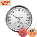 ziyue サウナ 温湿度計 アナログ 壁掛け式 温度計 湿度計 耐熱 耐湿 電池不要 小型 ステンレス製 変形しにくい お風呂 温泉 室内 室外 高精度 シルバー