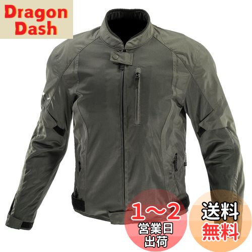 [KOMINE] バイク用 JK-1463 プロテクトハーフメッシュジャケット 07-1463 メンズ Olive S