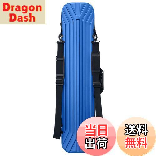 【送料無料】[FMAFNLY] ロッドケース 釣竿ケース リールケース ハードケース リュック スポンジあり 釣りバッグ 釣り竿袋 釣り竿入れ 大容量 防水性 肩掛け 耐スクラッチ性 ブルー 120cm