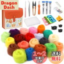 RMTIME羊毛フェルト ウールフェルト キット 、針刺フェルトキット羊毛粗糸20色セット羊毛フェルト工具入門キットフェルト金型携帯用収納ケース付きDIY工芸ホ...