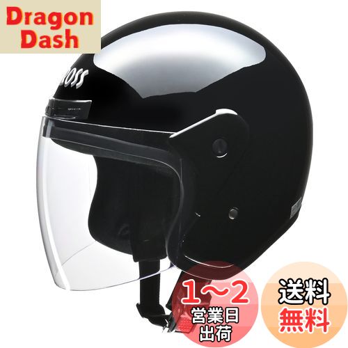 リード工業(LEAD) バイクヘルメット ジェット CROSS ブラック CR-720 -