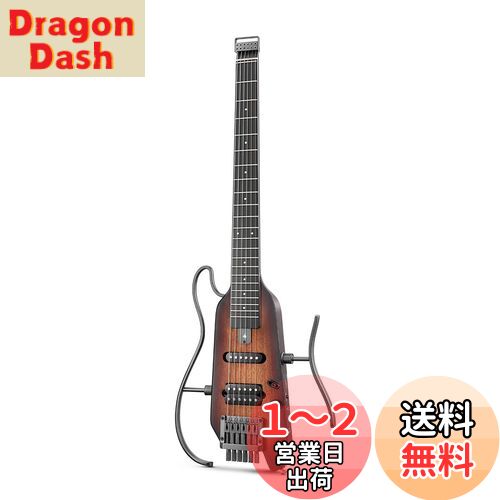 楽天市場】Donner ヘッドレス トラベルエレキギター HUSH-Xの通販