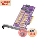 【10Gtek】 2ポート M.2 NVMe アダプター M-KeyとB-Key, PCIe X4 Gen3. 拡張カード, 増設インターフェースボード, フルハイト/ロープロファイルブラケット付き