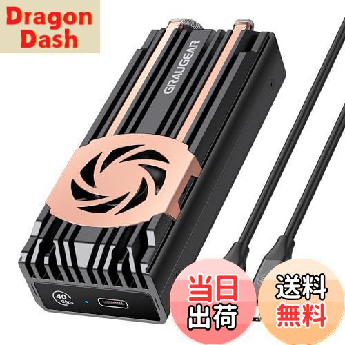 DragonDashŷԾŹ㤨̵֡ۡUSB4 40GbpsĶ®GRAUGEAR USB 4.0 NVMe M.2 SSD դ Thunderbolt 4/3б USB4 SSD  M.2 SSD դ 󥯥 ĤνƼΥҡȥѥ ¢ѥեդ ASM2464PDåб [G-M2U4-40G-F]פβǤʤ16,480ߤˤʤޤ