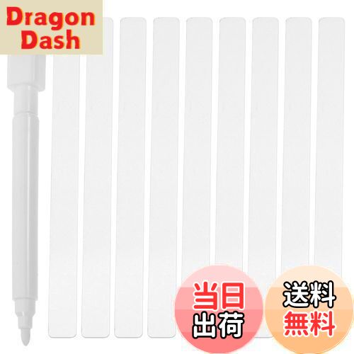 【送料無料】Amosfun 園芸ラベル 植物タグ アクリル製 縦型 透明 業務用 書き込み可能 短冊 48枚セット..