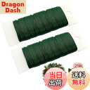 【送料無料】リースワイヤー Benvo 2巻セット フローラルワイヤー 塗装鉄線 22#0.76mm直径 緑 柔軟なフラワーライン 花資材 DIYクラフト/クリ...