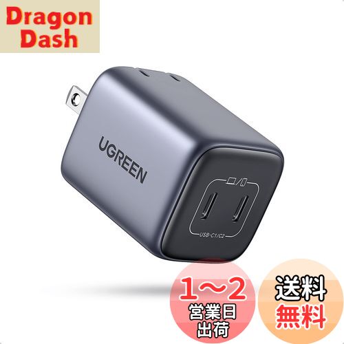 UGREEN Nexode Mini 45W Ŵ USB-C 2ݡ PD&PPS®б GaNFastII(ⲽꥦ)...